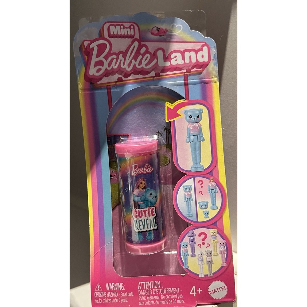 New‎ In Package Barbie Mini BarbieLand Cutie Reveal Doll Pet, 1.5-inch
